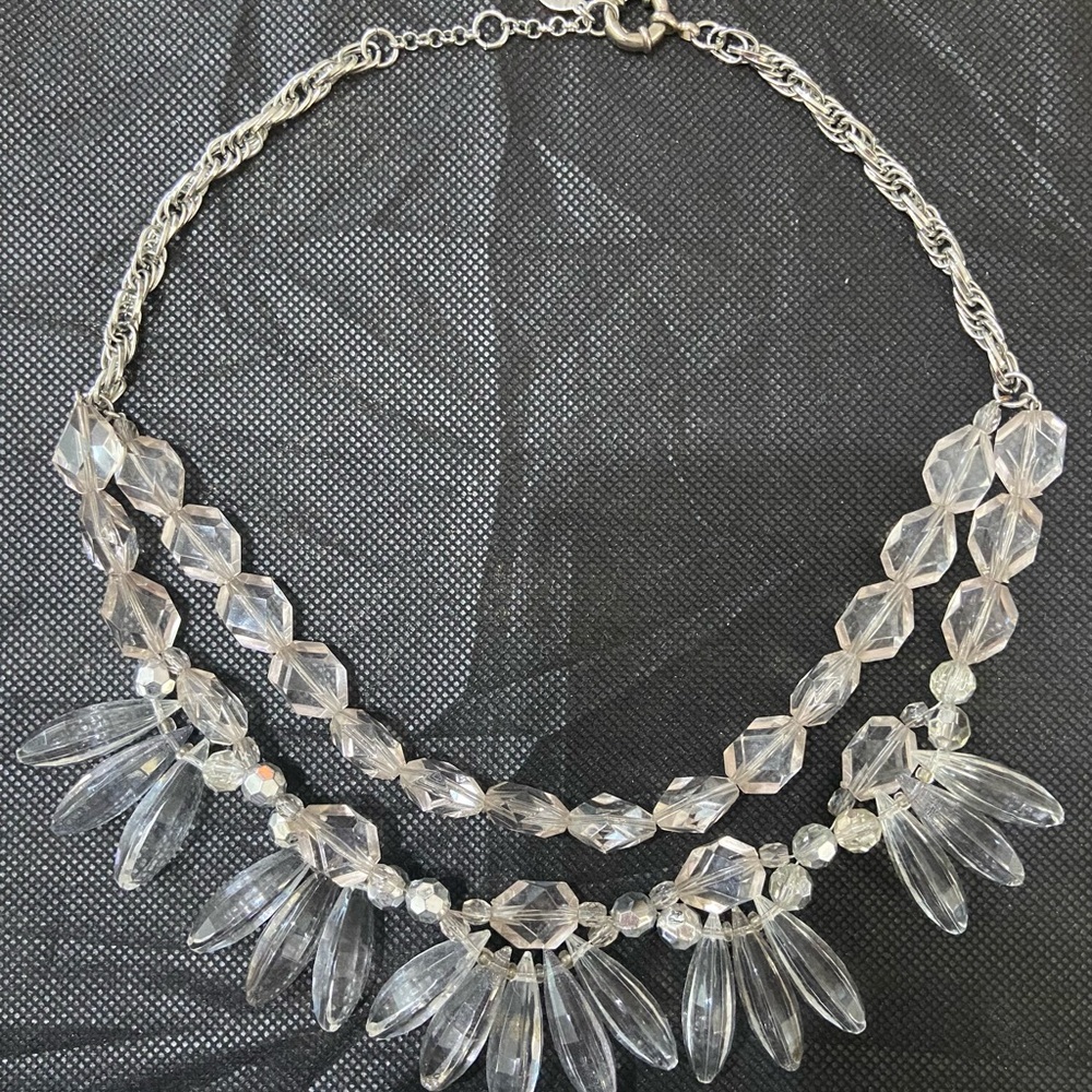 LOFT Faux Crystal Statement Necklace